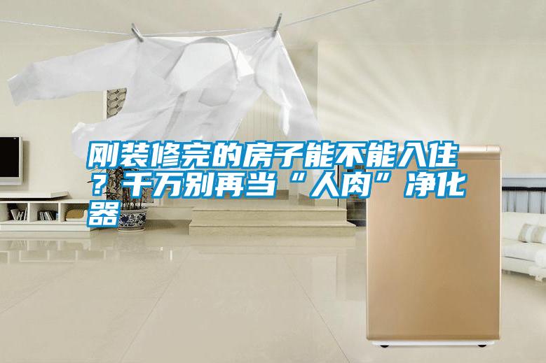 剛裝修完的房子能不能入?。壳f別再當“人肉”凈化器