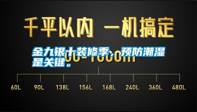 金九銀十裝修季，預防潮濕是關鍵。