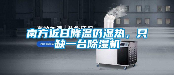 南方近日降溫仍濕熱，只缺一臺除濕機