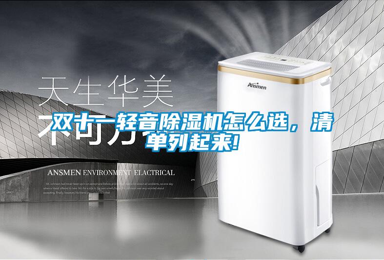 雙十一輕音除濕機(jī)怎么選,清單列起來!