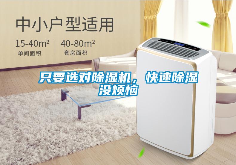 只要選對(duì)除濕機(jī)，快速除濕沒(méi)煩惱