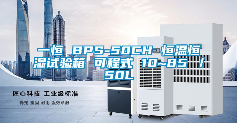 一恒 BPS-50CH 恒溫恒濕試驗(yàn)箱 可程式 10~85℃/50L