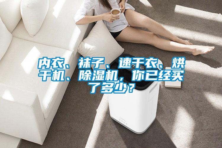 內衣、襪子、速干衣、烘干機、除濕機,你已經買了多少?