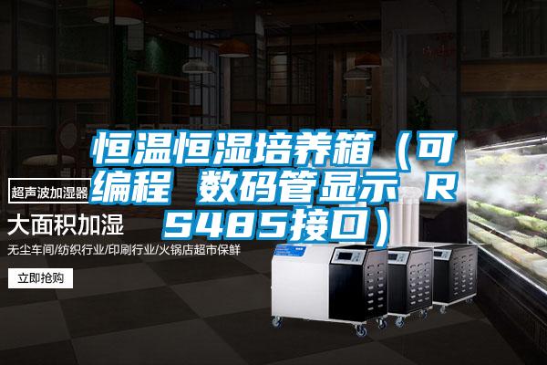 恒溫恒濕培養箱（可編程 數碼管顯示 RS485接口）