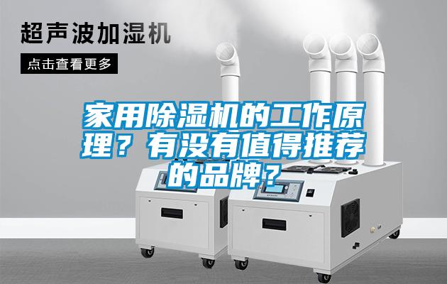 家用除濕機的工作原理?有沒有值得推薦的品牌?