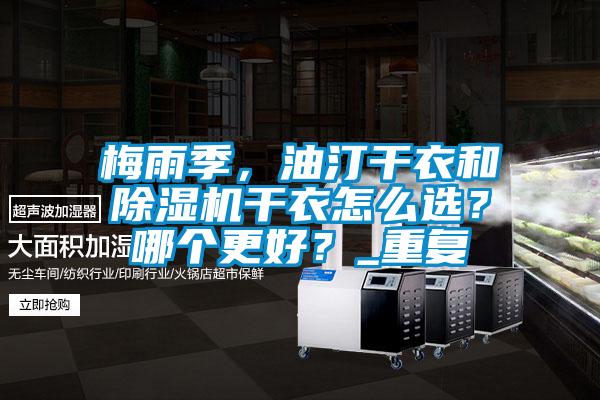 梅雨季,油汀干衣和除濕機(jī)干衣怎么選?哪個更好?_重復(fù)