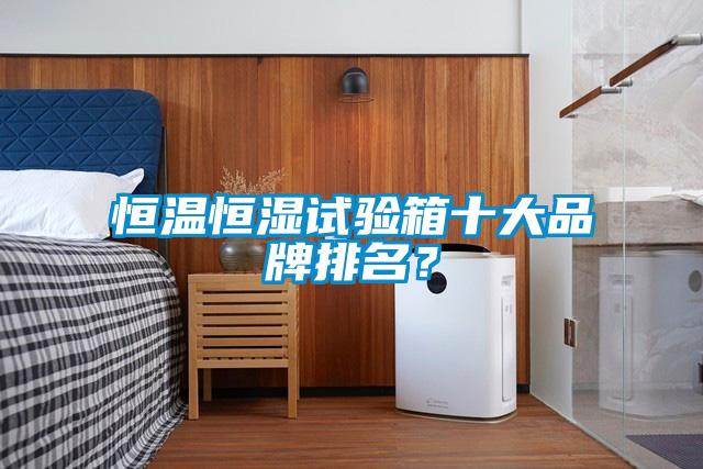 恒溫恒濕試驗箱十大品牌排名？
