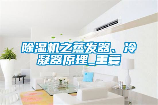 除濕機之蒸發器、冷凝器原理_重復